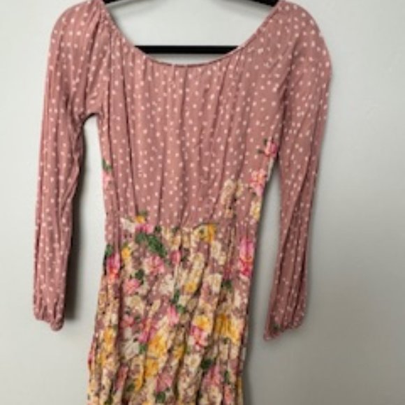 Farm Rio pink dress with flowers size M - Picture 2 of 2